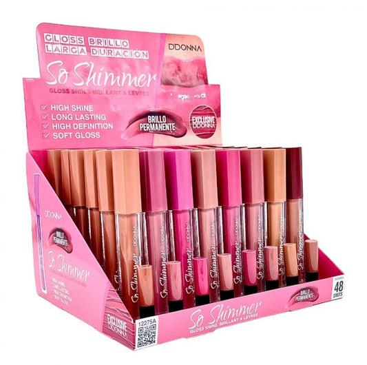 LIPGLOSS SO SHIMMER 24H. PACK 48 D'DONNA